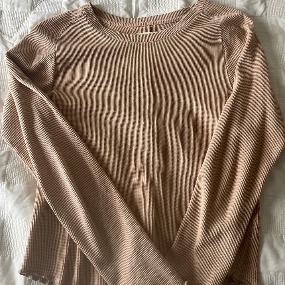 We The Free Women's Tan Long Sleeve Top